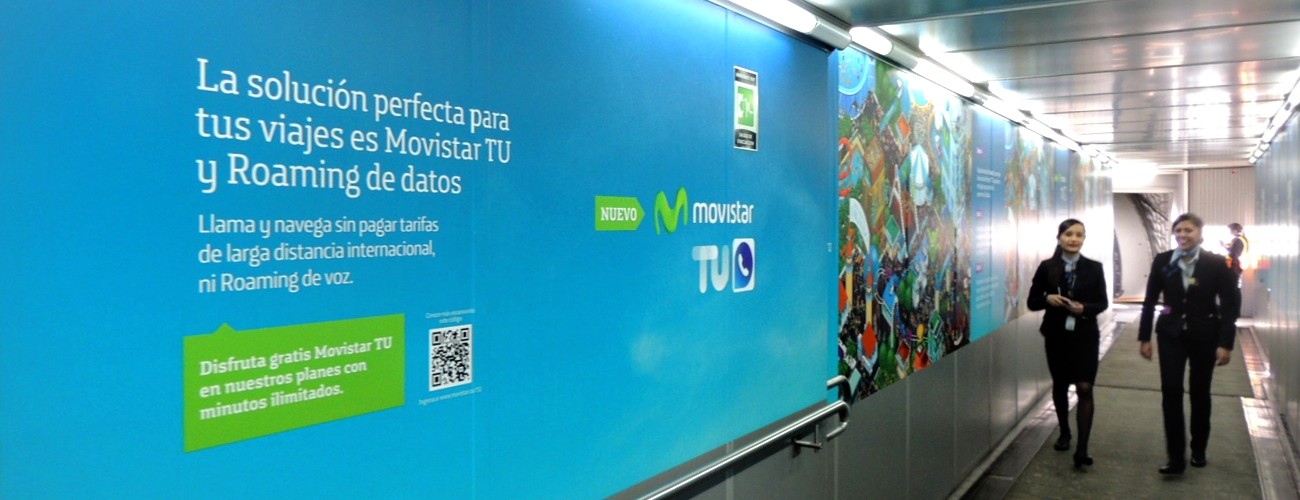 Publicidad Aeropuerto El Dorado muelle internacional (T2)